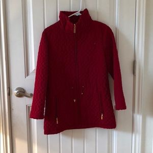 Red Quilted Ellen Tracy Jacket